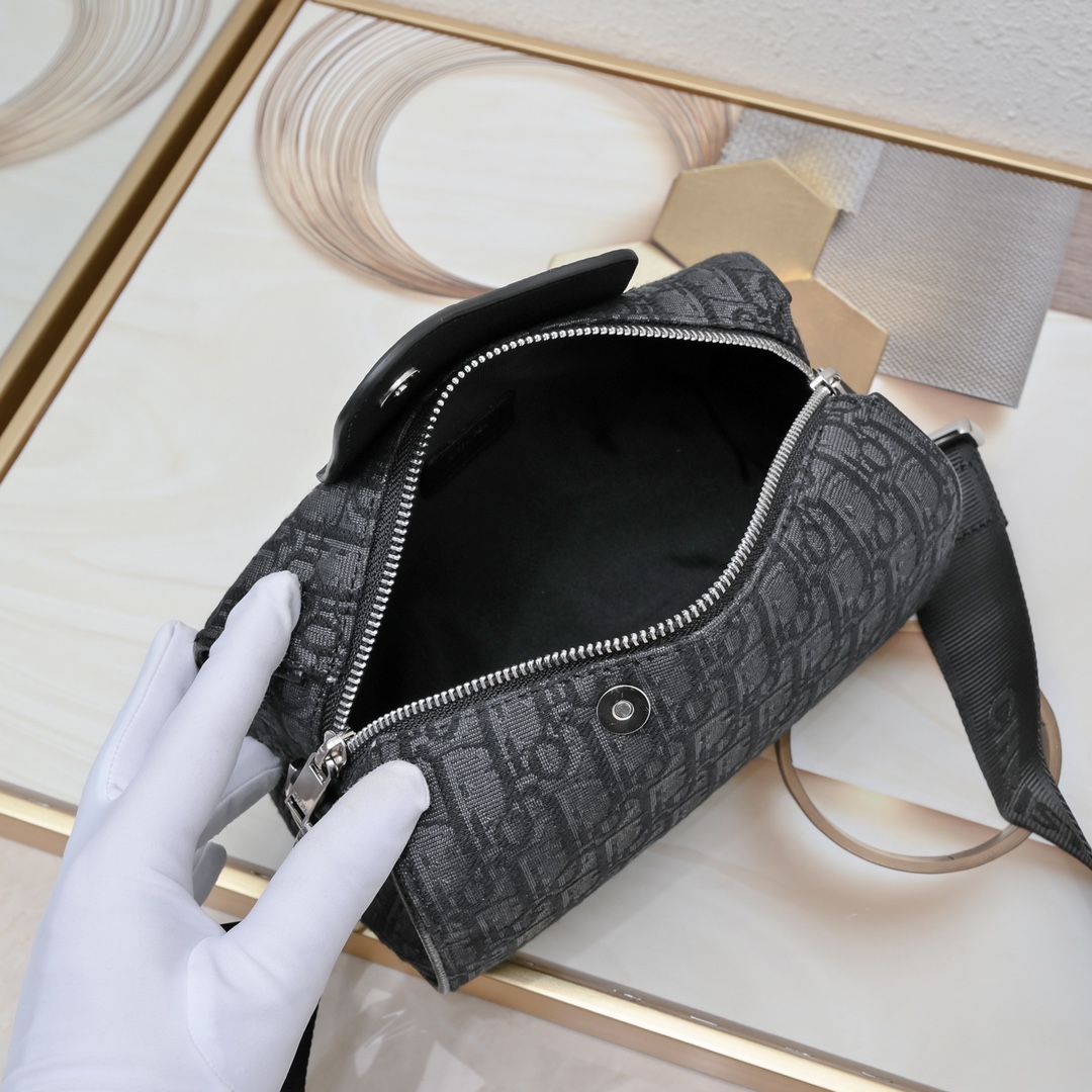 Dior Lingot Messenger Bag CD Diamond Shoulder Bag Handbag