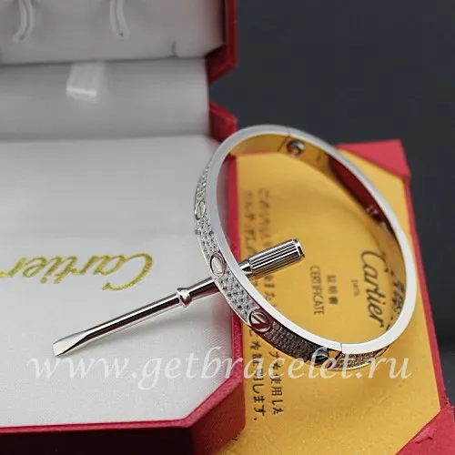 Replica Cartier Love Bracelet White Gold Diamonds N6033601