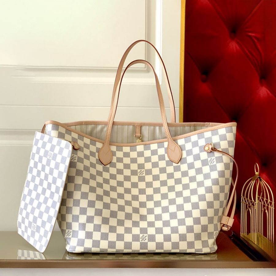 Louis Vuitton LV Neverfull Monogram Damier MM&GM N41357 Tote Bag Handbag(7AReplica)