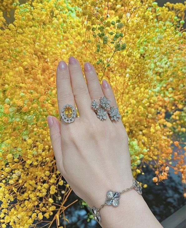 Van Cleef Bracelet Dupe, White Gold Clover Bracelet