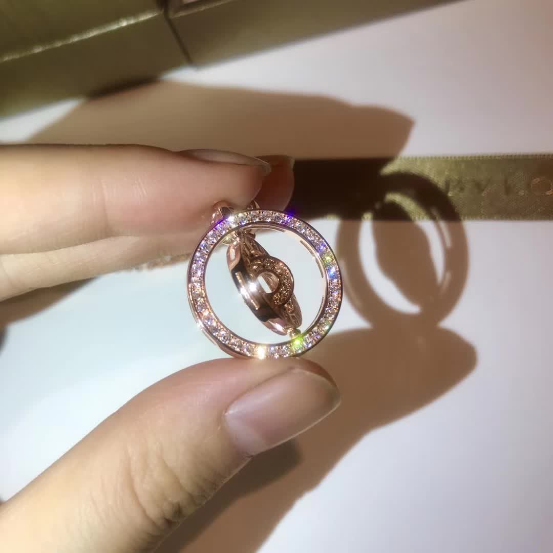 Bulgari Four Circles Necklace with Diamonds