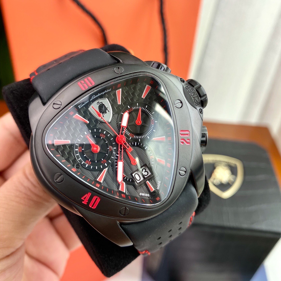 Tonino Lamborghini New Spyder Chronograph red / Black