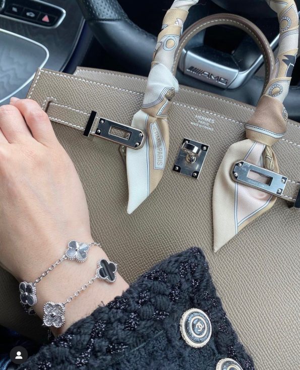 Van Cleef Bracelet Dupe, White Gold Clover Bracelet