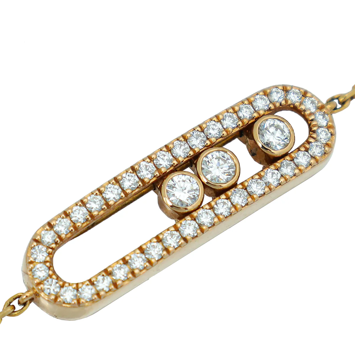 Messika 18K Rose Gold Baby Move Diamond Pavé Bracelet