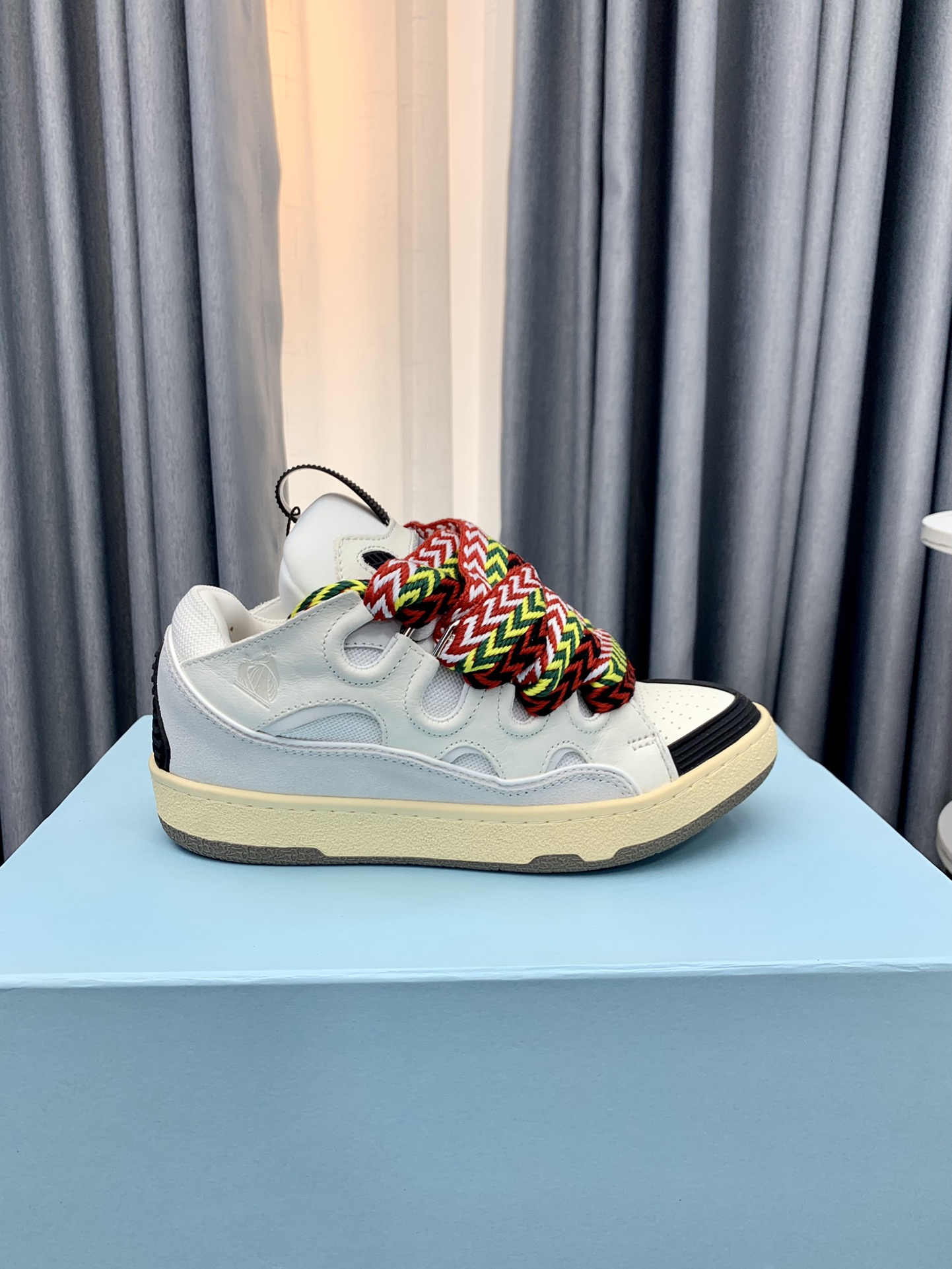 Lanvin LEATHER CURB SNEAKERS(Replica)