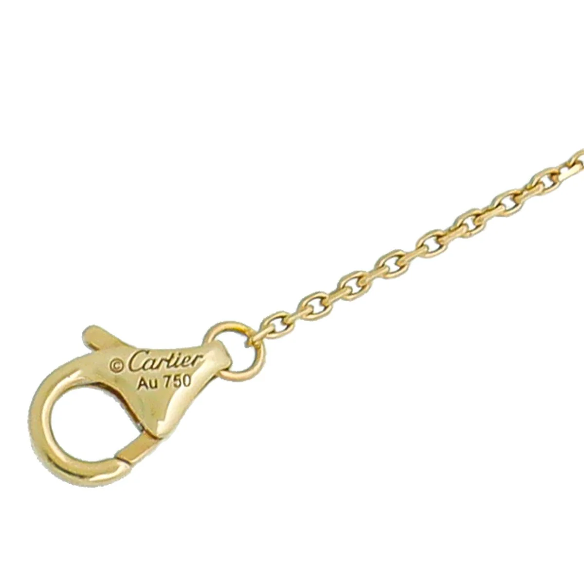 Cartier 18K Yellow Gold Diamond Mop Amulette Bracelet