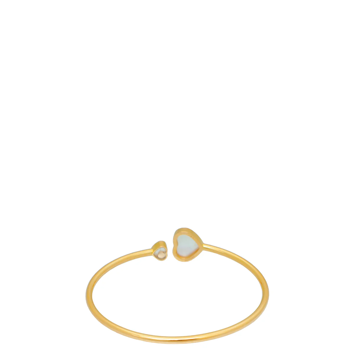 Chopard 18K Rose Gold MOP Diamond Happy Heart Bracelet