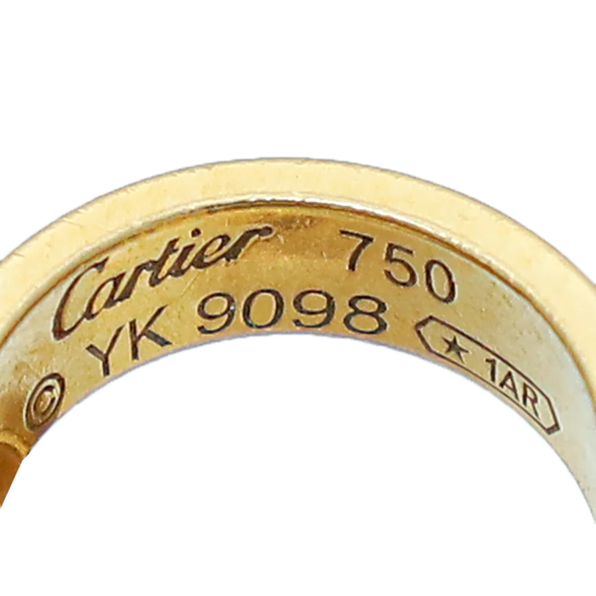 Cartier 18K Yellow Gold Love 2 Hoops Necklace