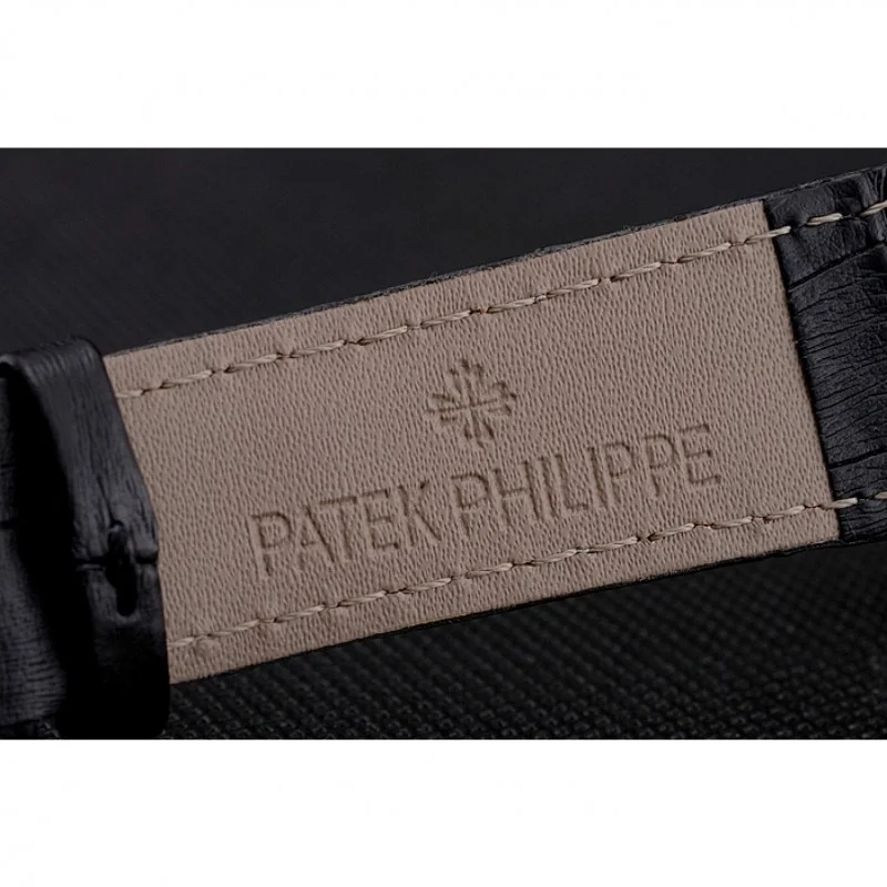 Calatrava Black Dial Roman 40 mm, Yellow Gold Plated