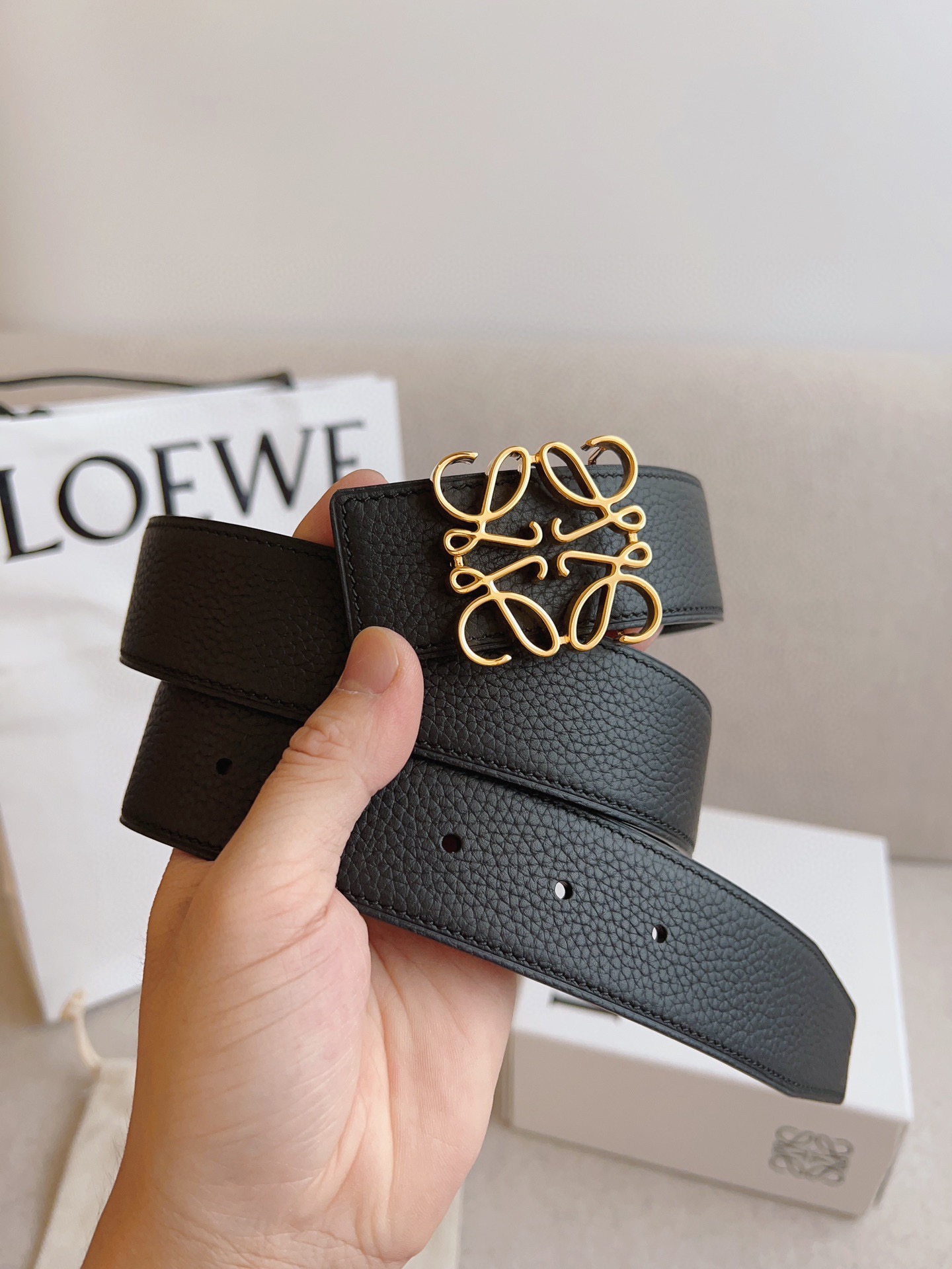 Loewe Leather Belts 1:1 Mirror Version