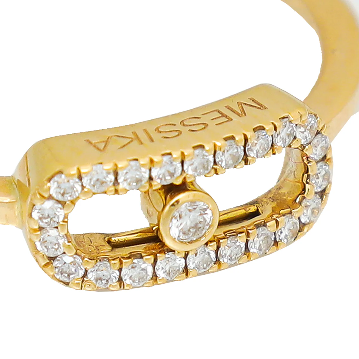 Messika 18K Yellow Gold Diamond Move Uno Ring 50