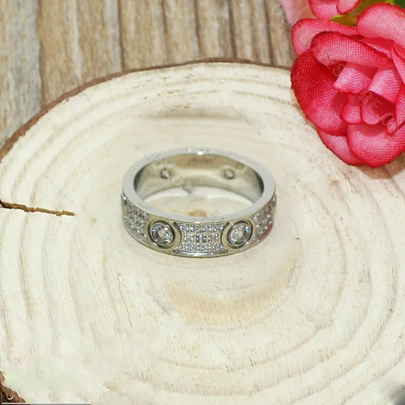 Replica Cartier Love Ring 18k White Gold Paved Diamonds With 6 Big Diamonds N4210400