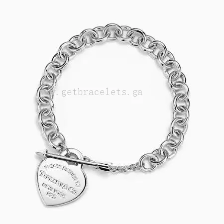 Return to Tiffany Lovestruck Heart Tag Bracelet in Silver Medium