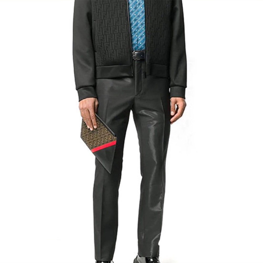 FENDI Printed Canvas Clutch Toiletry Bag(Replica)