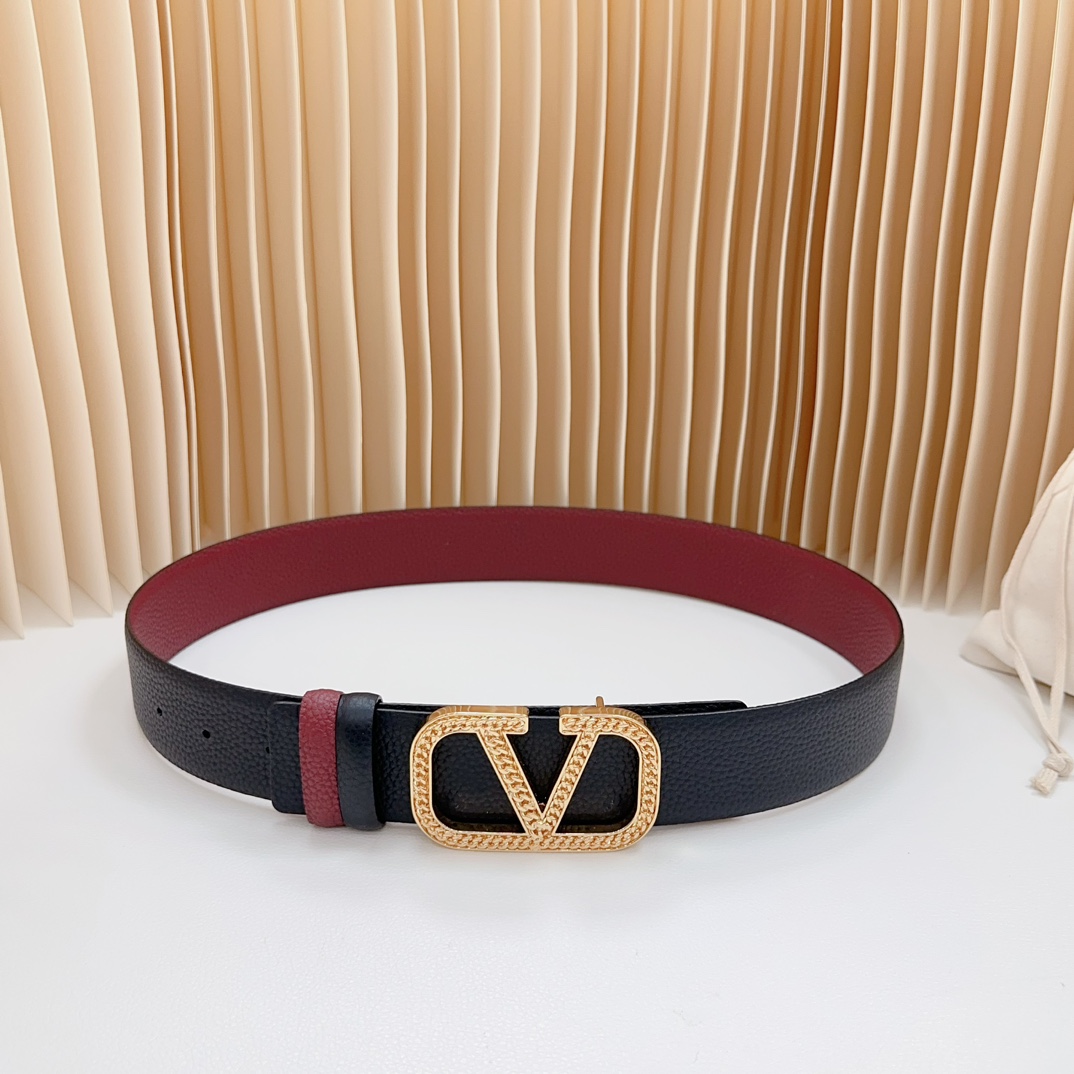 Valentino Leather Belts 1:1 Mirror Version