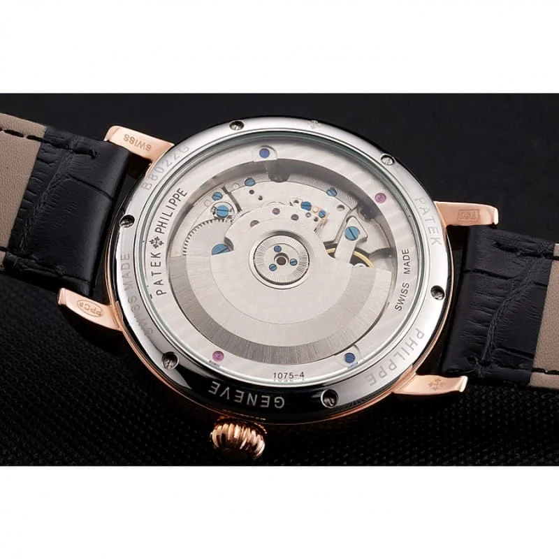 Classic Tourbillon Power Reserve Dial Black 45 mm, Rose Gold Plated