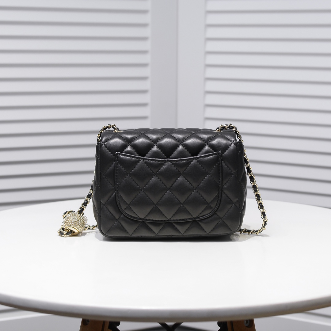 Chanel Classic Bag CF Drill Beads Shoulder Bag Handbag