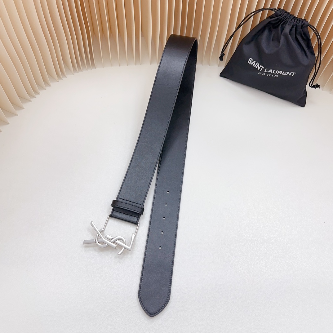 YSL Saint Laurent Leather Belts 1:1 Mirror Version