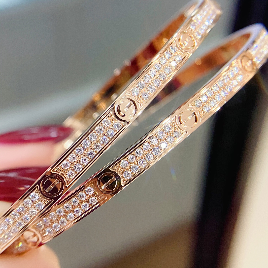 Cartier LOVE BRACELET, SMALL MODEL, PAVED