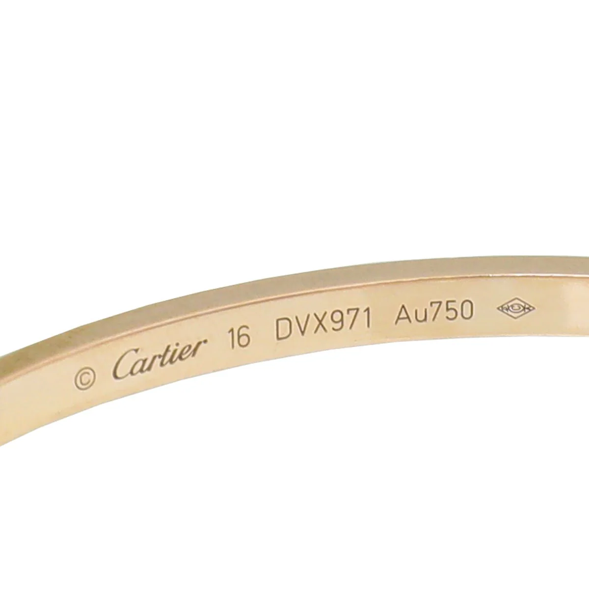 Cartier 18K Rose Gold Love Bracelet 16