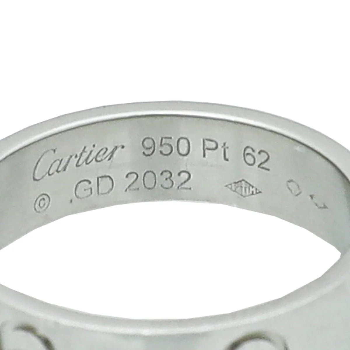 Cartier Platinum Love Ring 62