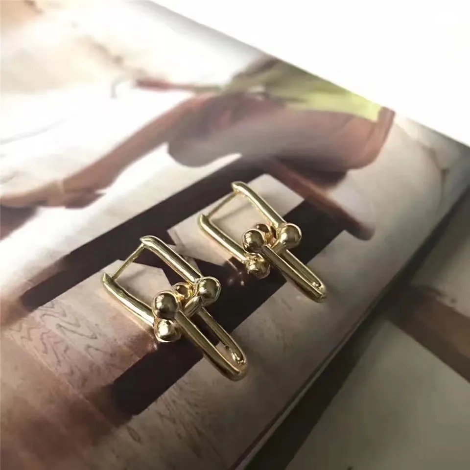 Tiffany Hardwear Link Earrings Silver/Rose Gold/Yellow Gold Personalized Birthday Gift Sale Italy 38087959/38087983