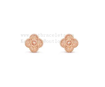 Van Cleef Arpels Sweet Alhambra Earstuds Rose Gold