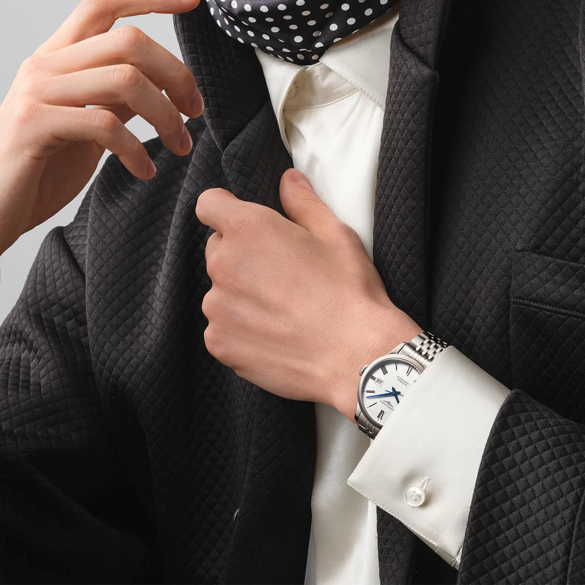 Record 40MM Automatic White Dial Stainless Steel Watch L28214116