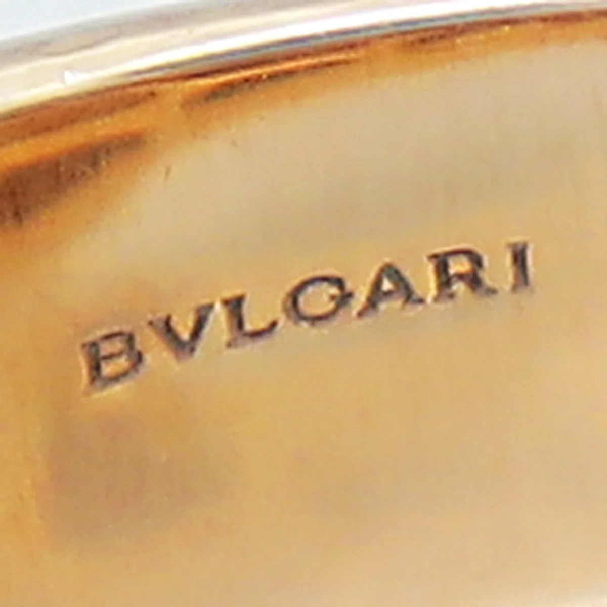 Bvlgari 18K Pink Gold Malachite Diamond Serpenti Ring 49