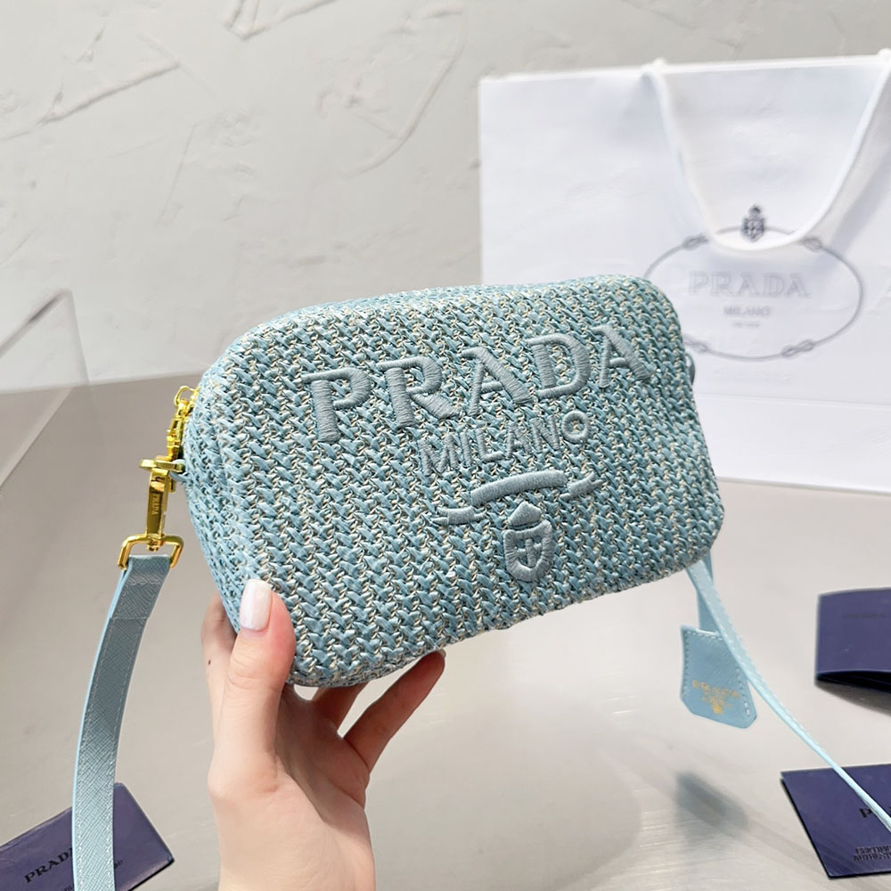 Prada Crochet Camera Bag Shoulder Bag  (Replica)