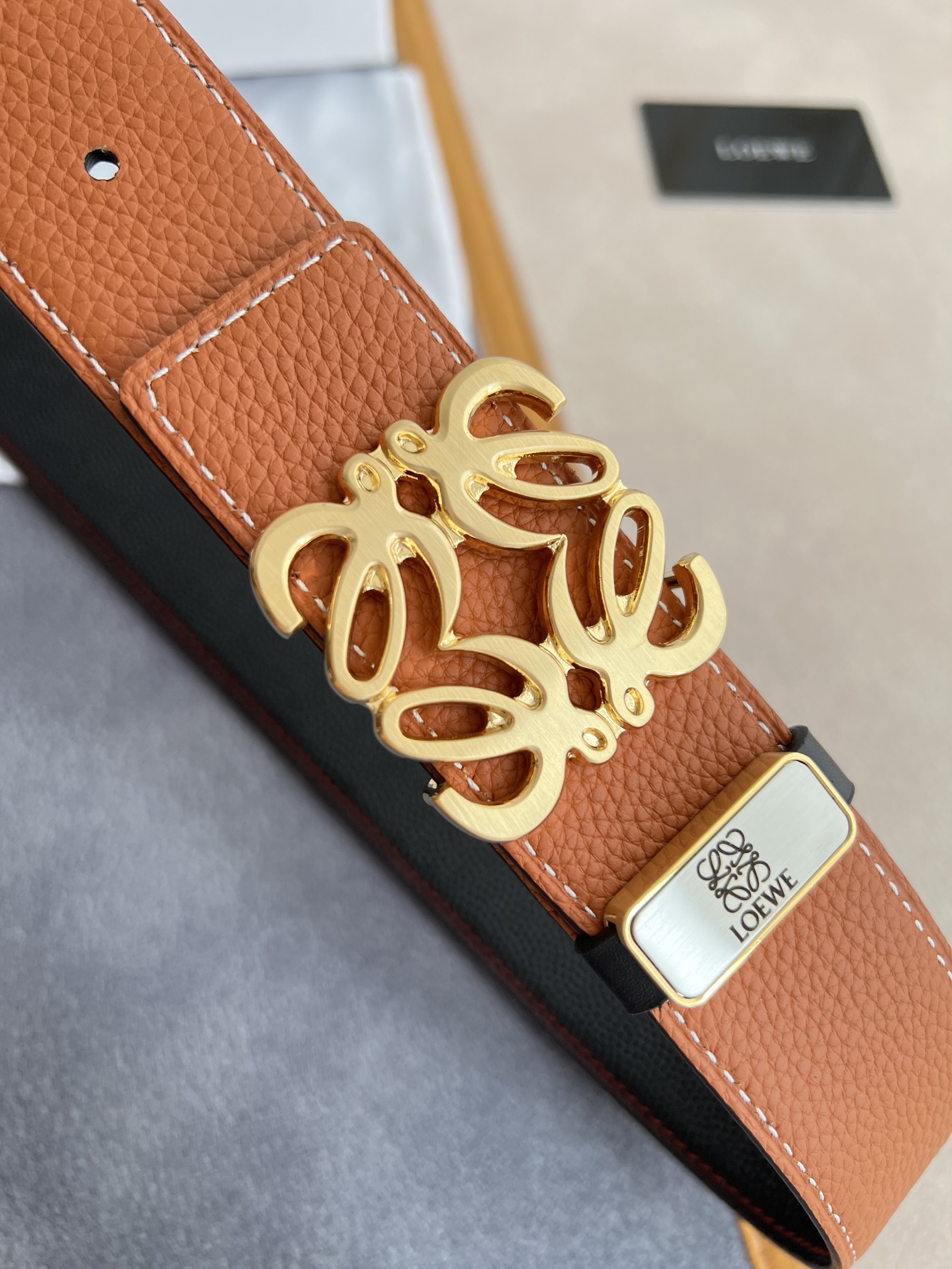 Loewe Leather Belts 1:1 Mirror Version