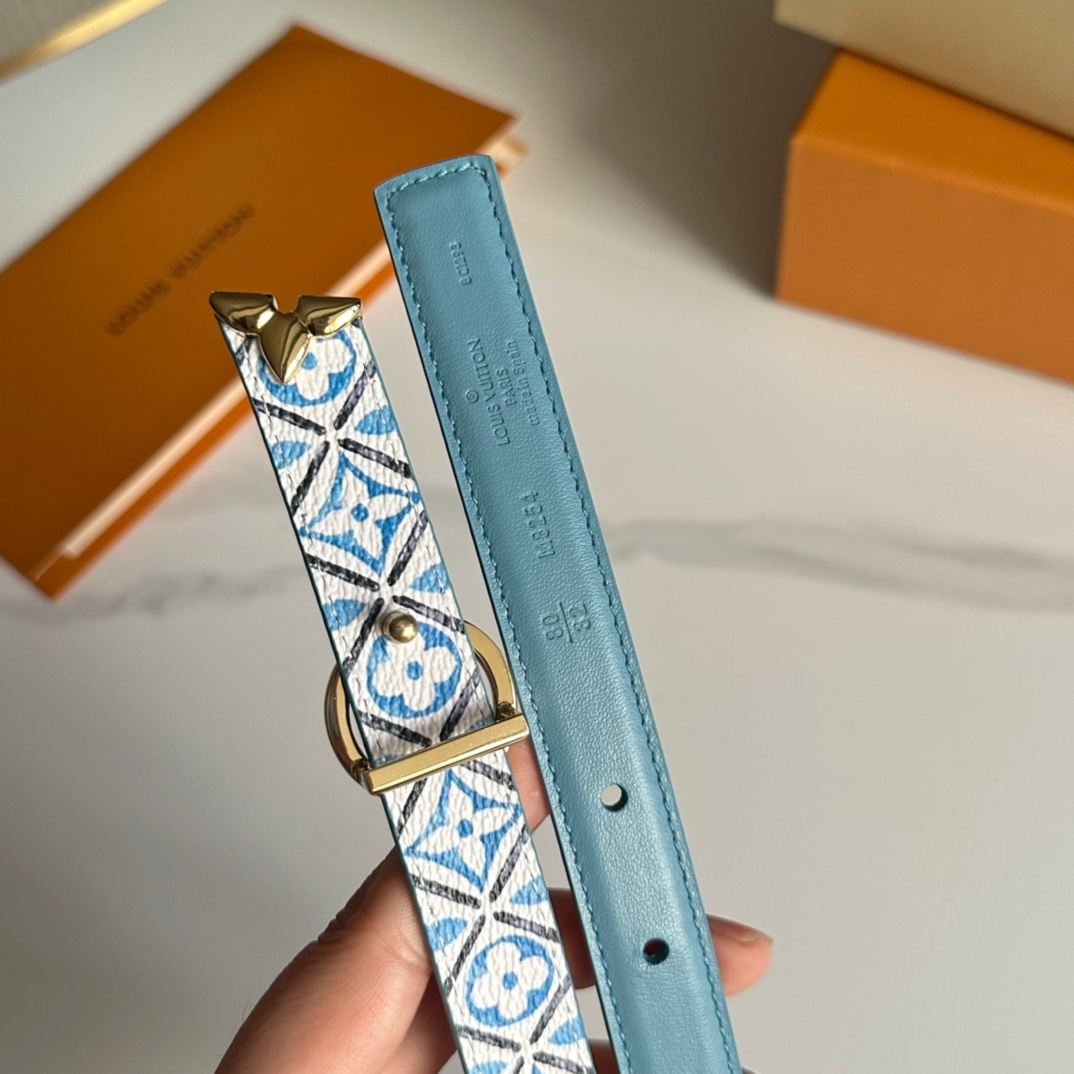 Louis Vuitton LV Leather Belts 1:1 Mirror Version
