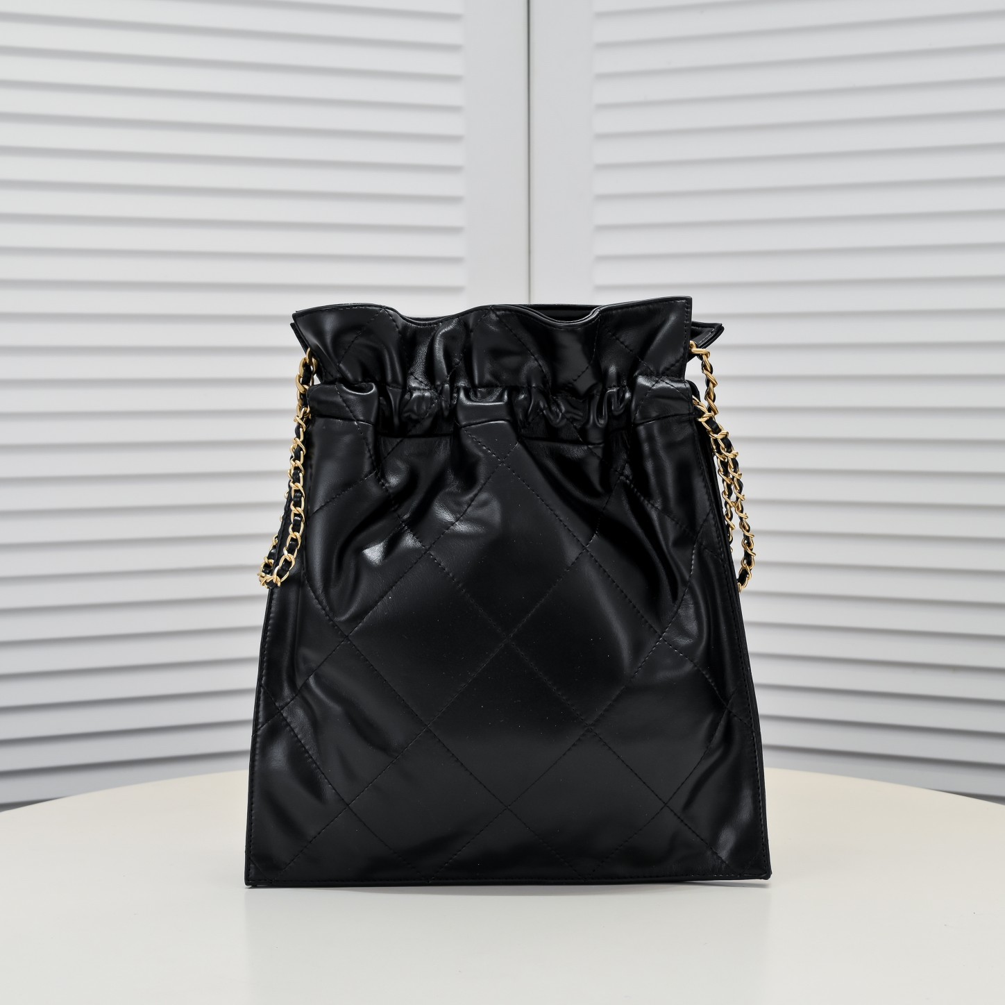 Chanel Drawstring Trash Bag Shoulder Bag Handbag