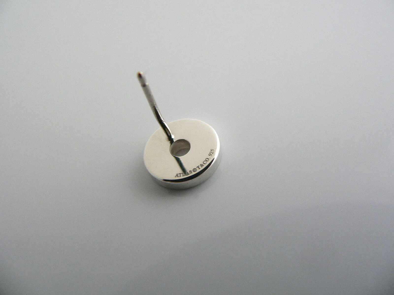 Tiffany & Co Atlas Circle Earrings Round Studs Gift Love Classic Statement Piece