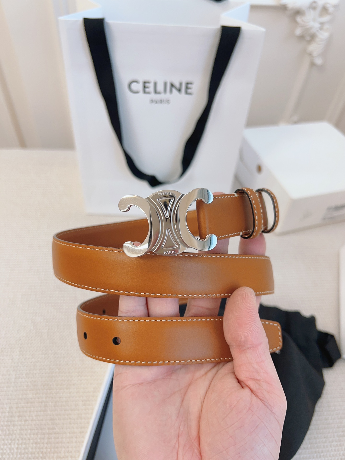 Celine Leather Belts 1:1 Mirror Version