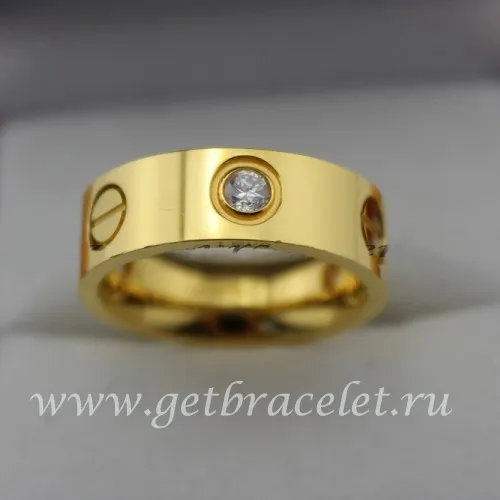 Imitation Cartier Love Ring Yellow Gold With 3 Diamonds B4032400