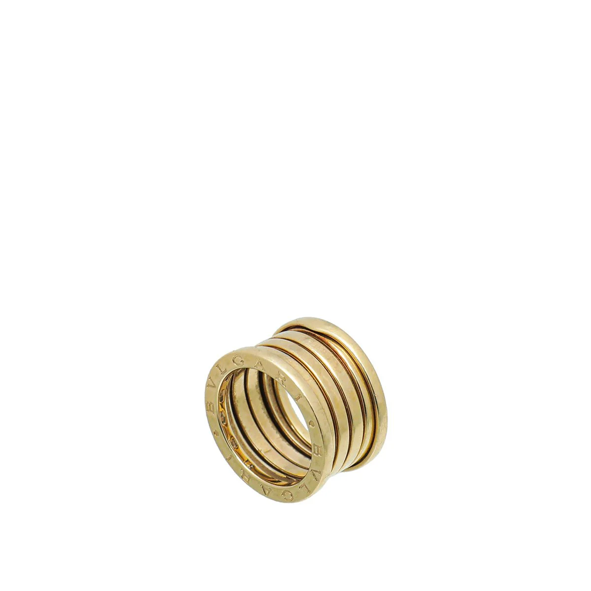 Bvlgari 18K Yellow Gold B. Zero 1 - 4 Band Ring 51