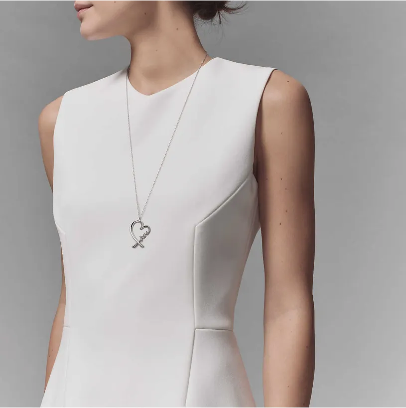 Tiffany Paloma Picasso Heart Pendant With love Letter Chain Necklace Hot Selling Jewellery Online 37721271