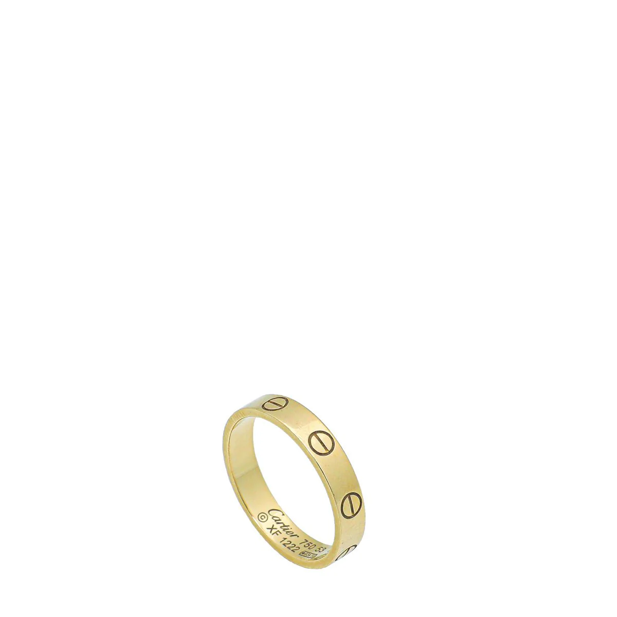 Cartier 18K Yellow Gold Love Wedding Band Ring 53