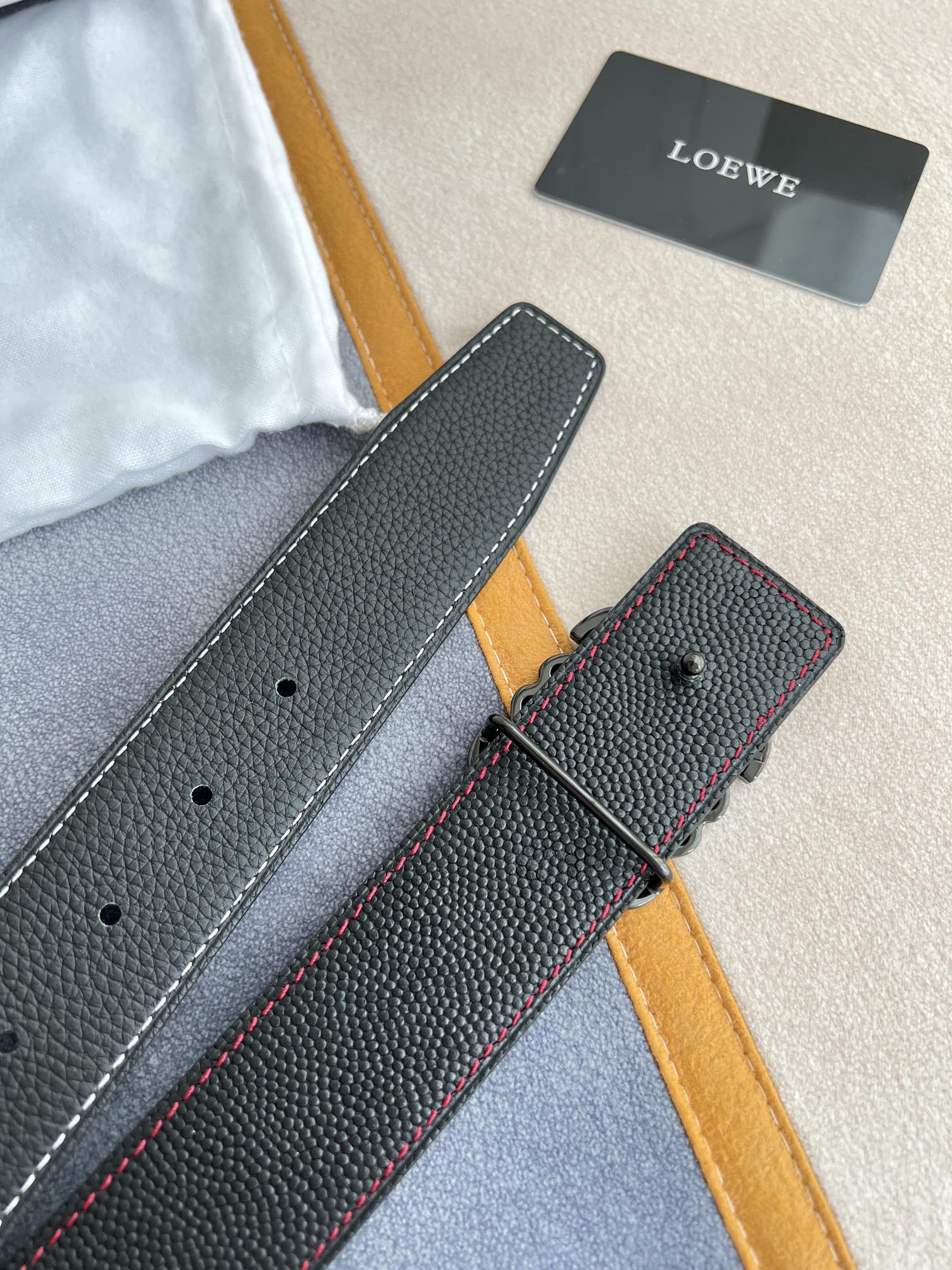Loewe Leather Belts 1:1 Mirror Version