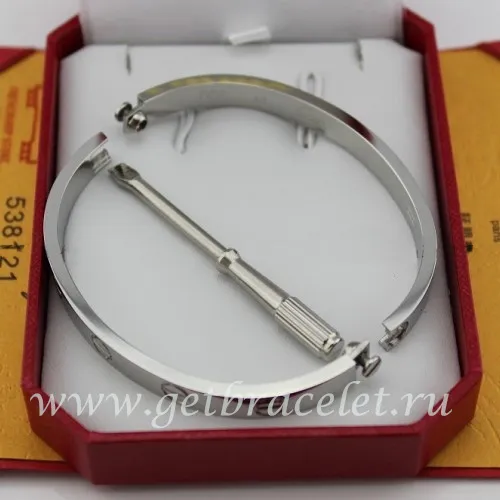 Cheap Cartier Love Bracelet For Men and Women White Gold B6035416 (New Version - Prevent Screws Fall Out)