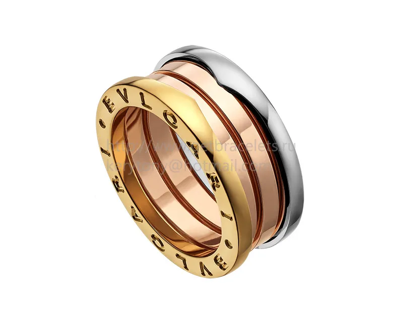 B.zero1 3-Band Beautiful Mistake Ring in Rose White and Yellow Gold