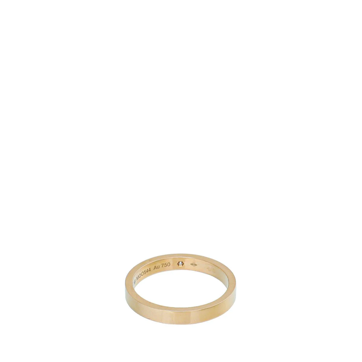 Cartier 18K Rose Gold Diamond C De Cartier Wedding Band Ring 58