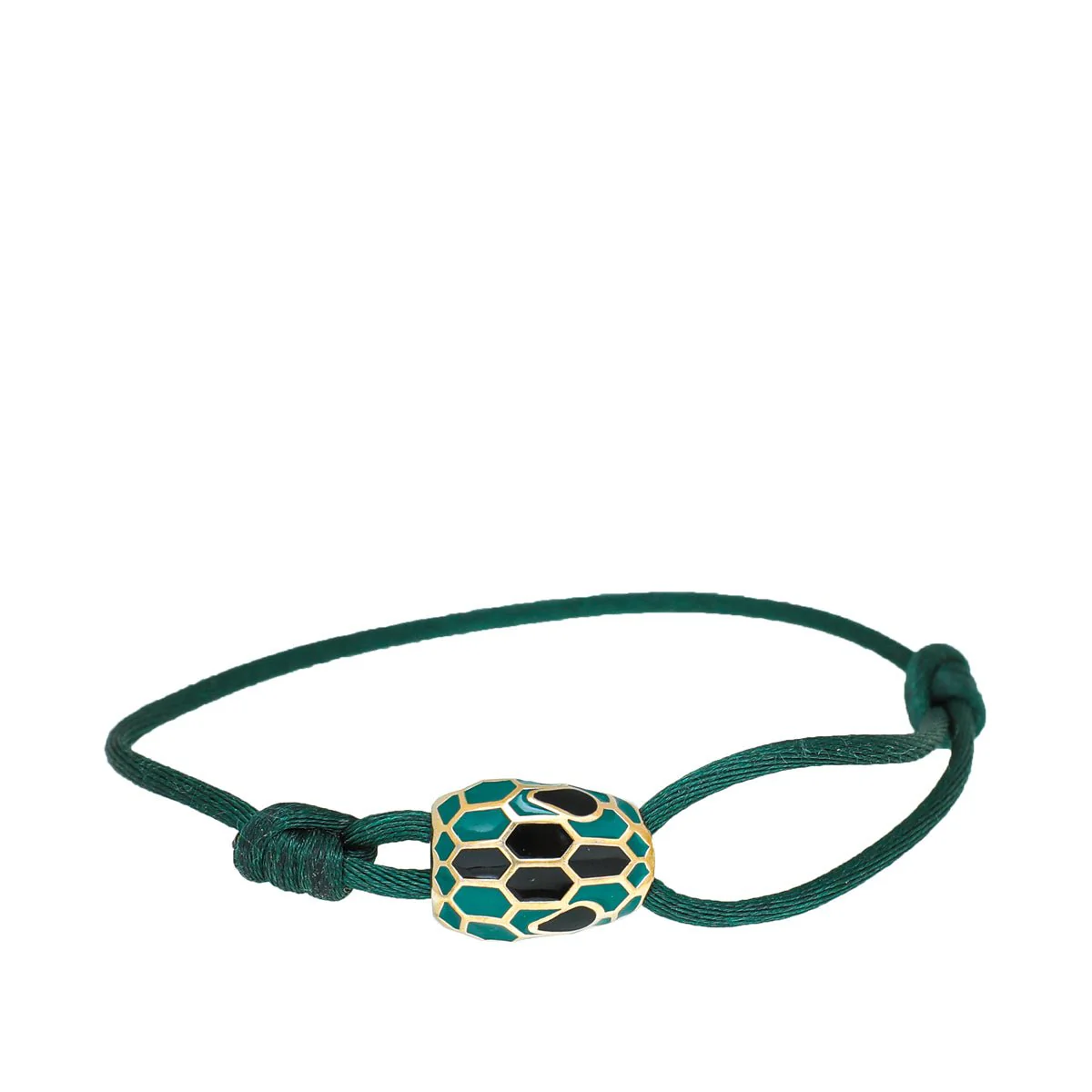 Bvlgari Green Serpenti Cord Bracelet
