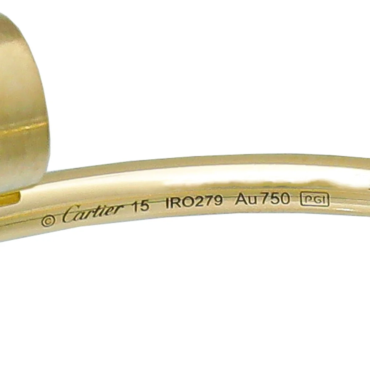 Cartier 18K Yellow Gold Juste Un Clou Small Model Bracelet 15