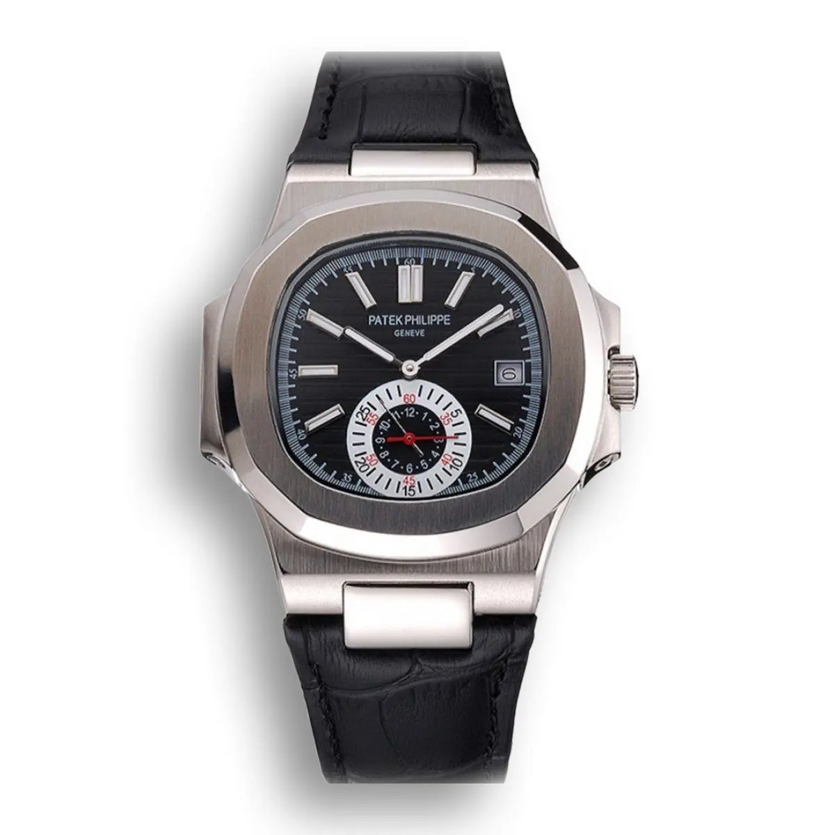 Nautilus 5980/1A-001 Dial Black 40 mm, Rose Gold Plated