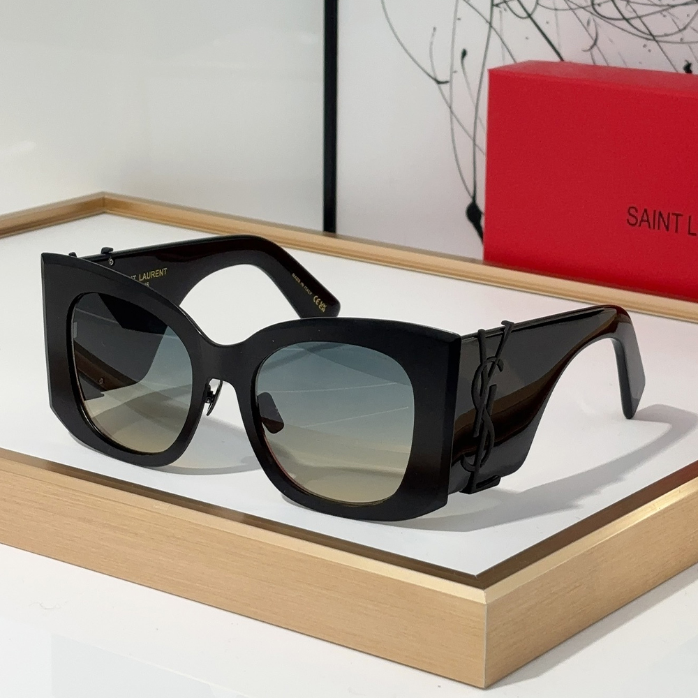 Saint Laurent YSL Logo Embellished Sunglasses Top Quality（Replica）