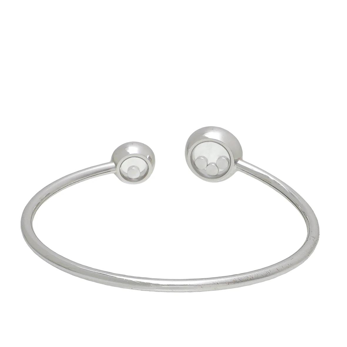 Chopard 18K White Gold Diamonds Happy Icons Bracelet