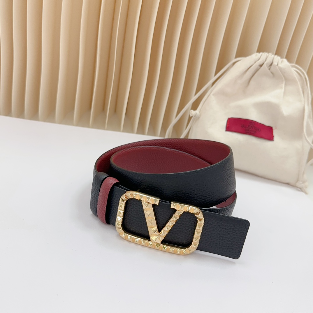 Valentino Leather Belts 1:1 Mirror Version