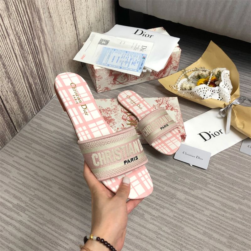 Dior DWAY Slide Slipper Sandals (Replica)